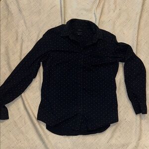 Men's Navy Blue and Red Star Dot Shirt